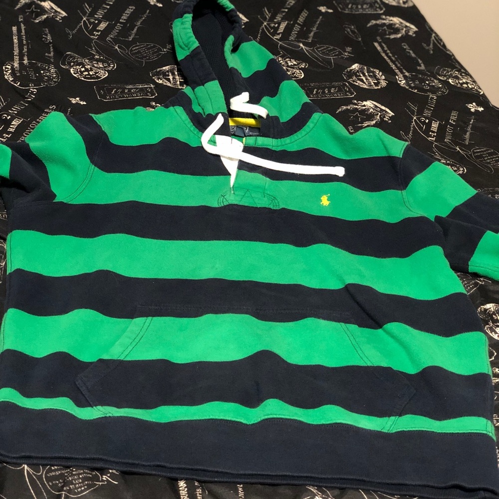 Navy and Green Ralph Lauren Hoodie
